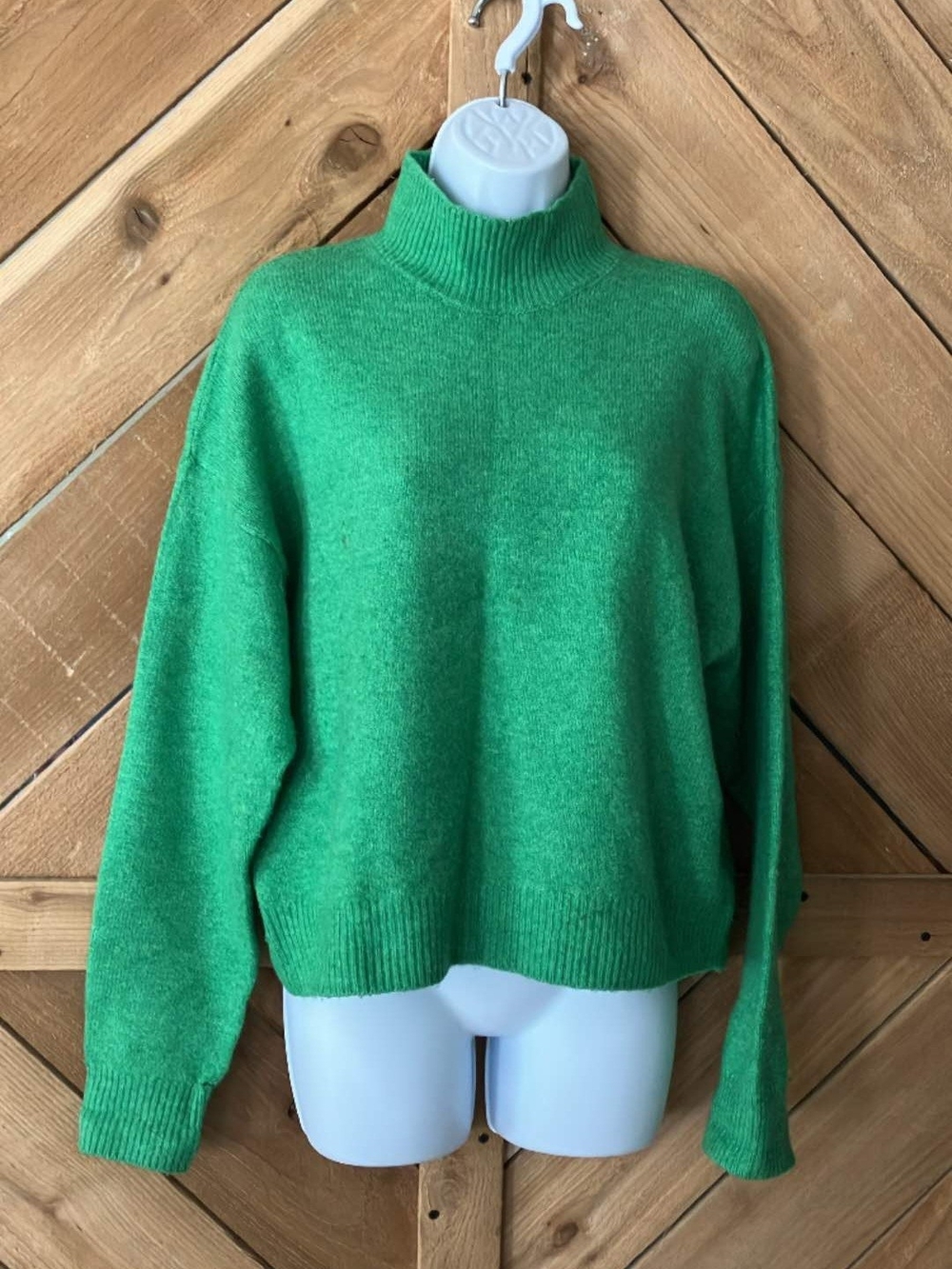 Primark Bright Green Mock Neck Sweater